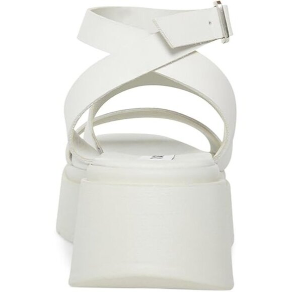 Steve Madden Tenys Womens Leather Ankle Strap Platform Sandals - Picture 3 of 3